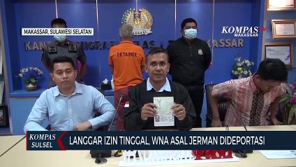 Langgar Izin Tinggal, WNA Asal Jerman Dideportasi
