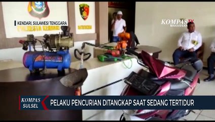Pelaku Pencurian Ditangkap Saat Sedang Tertidur