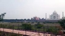 Taj Mahal view from Mehtab Bagh, Agra,India.