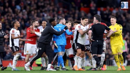 Fulham IMPLODE against Man Utd as Mitrovic Barges Ref and three Red Cards Shown in just 40 Seconds