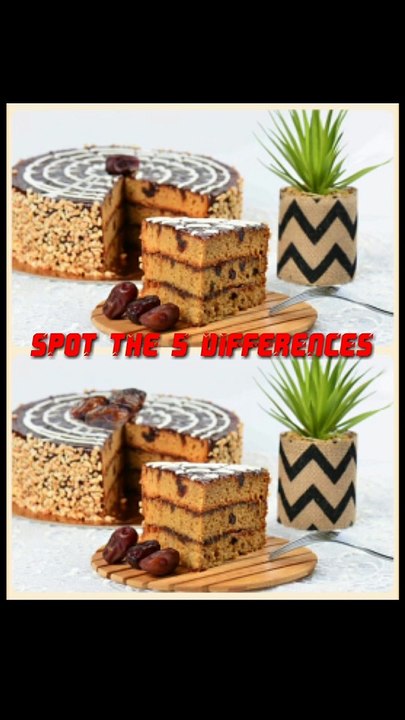Spot the 5 differences with answer testy cake puzzles #puzzle #spot #shorts