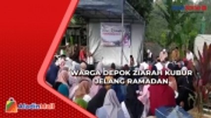 Jelang Ramadan, Ratusan Warga Depok Ziarah Kubur di TPU Muara Benda