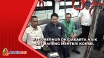 Pj Gubernur DKI Jakarta Heru Budi Naik LRT Bareng Menteri Transportasi Korsel