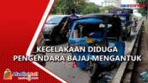 Bajaj Tabrak Minibus di Jalan Benyamin Sueb, Satu Orang Terluka Parah