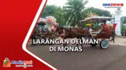 Pemkot Larang Delman Melintasi Monas
