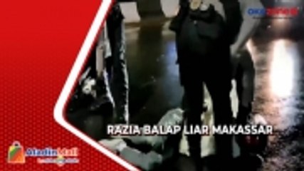 Descargar video: Razia Balap Liar Makassar, Seorang Pemotor Terjatuh ketika Berusaha Kabur