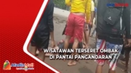 Dua Wisatawan Terseret Ombak di Pantai Pangandaran