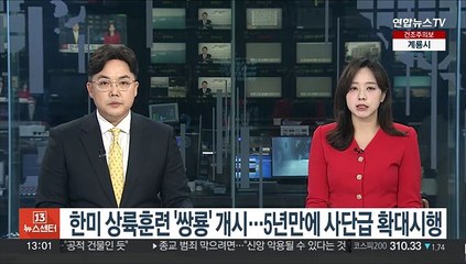 한미 상륙훈련 '쌍룡' 개시…5년만에 사단급 확대 시행