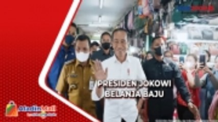 Momen Presiden Jokowi Sapa Warga dan Berbelanja di Mal Pekanbaru