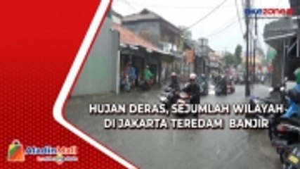 Sejumlah  Wilayah di Jakarta Teredam Banjir Akibat Intensitas Hujan Tinggi