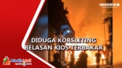 Belasan Kios dan Warung Terbakar di Pasar Tungkal Ilir, Jambi