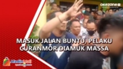 Download Video: Masuk Gang Buntu, Pelaku Curanmor Babak Belur Diamuk Massa di Bekasi