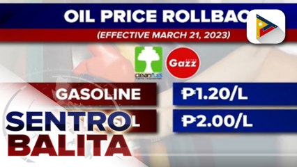 P2 tapyas-presyo sa kerosene, epektibo bukas; higit P1 na bawas-presyo sa gasolina at diesel, ipatutupad din