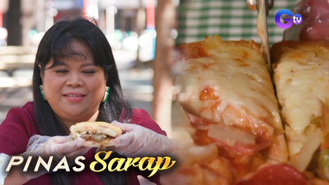 Pizza burger, titikman ni Maey Bautista! | Pinas Sarap