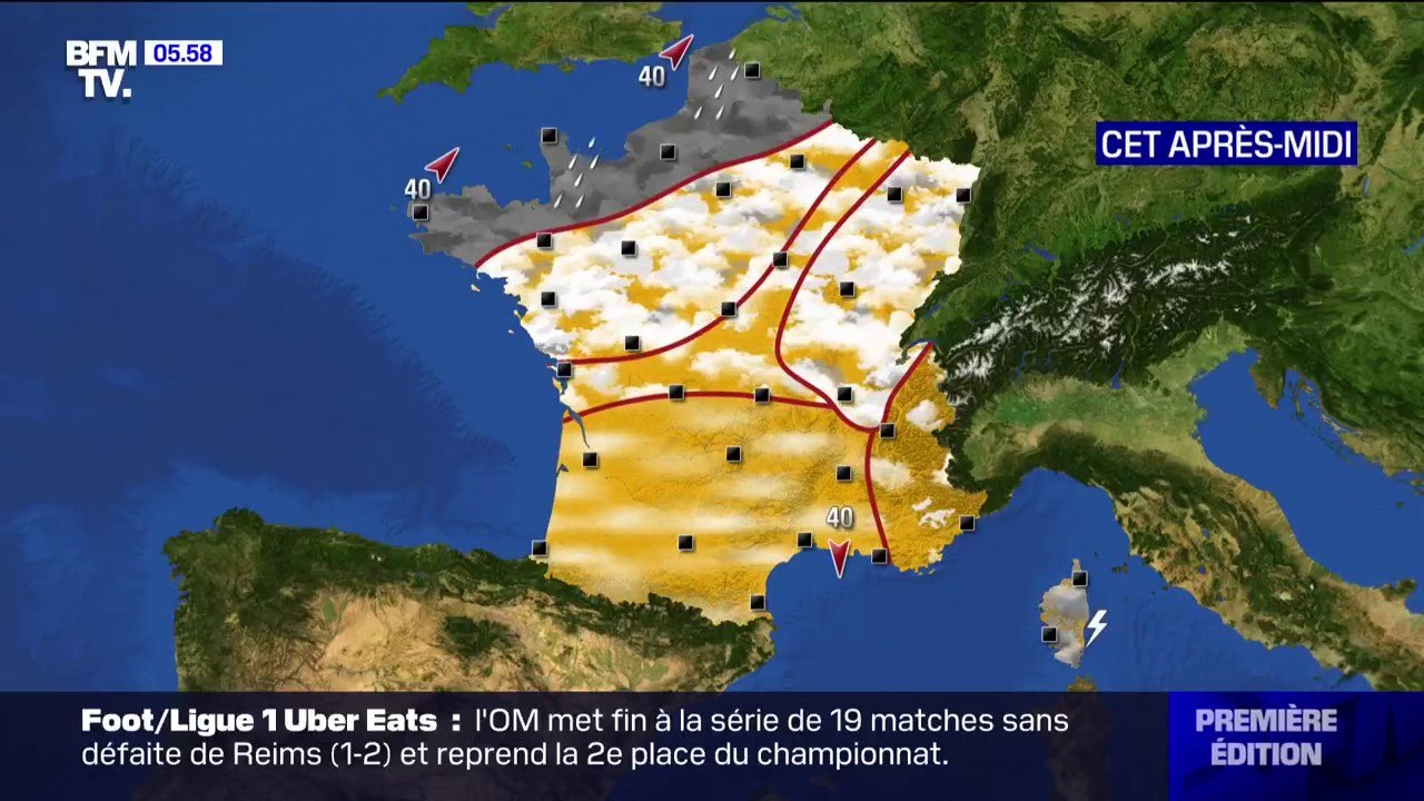 Le soleil s'imposera dans le sud de la France ce lundi après-midi malgré des pluies persistantes en bordure de la Manche
