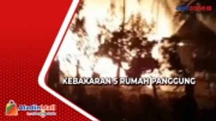 Kebakaran Hebat Landa 5 Rumah Panggung di Wajo, Kerugian Ditaksir hingga Miliaran Rupiah