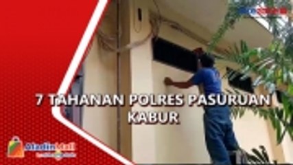 7 Tahanan Polres Pasuruan Kabur lewat Jeruji Ventilasi