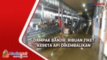 Jalur Rel Terendam Banjir, Ribuan Tiket Kereta Api Tujuan Dari dan Ke Semarang Dikembalikan