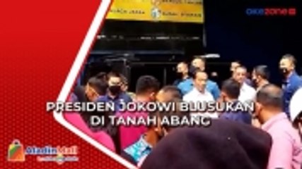 Presiden Jokowi Blusukan di Tanah Abang, Warga Histeris Minta Sembako