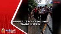 Wanita Tewas Tertimpa Tiang Listrik Roboh di Lampung Barat
