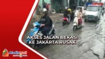 Jalan Penghubung dari Bekasi ke Jakarta Rusak, Warga Pasrah