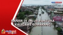 Jalur Pantura Kaligawe Semarang Lumpuh Terendam Banjir