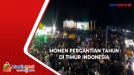 Detik-Detik Pergantian Tahun di Wilayah Timur Indonesia, Ribuan Warga Jayapura hingga Ternate Antusias