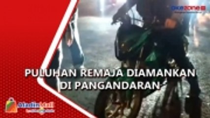 下载视频: Pakai Knalpot Bising, Polisi Amankan Puluhan Remaja di Pangandaran