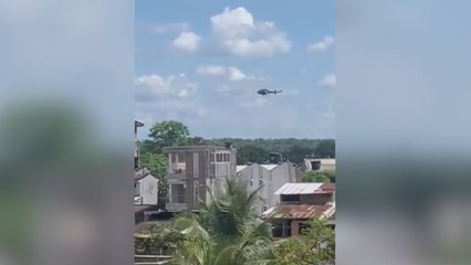 Askeri heliokpter böyle düştü