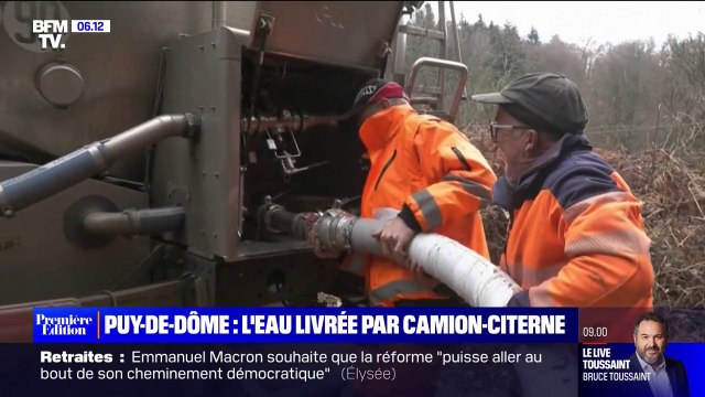 Face à la sécheresse, l'eau est livrée par camion-citerne dans plusieurs villages du Puy-de-Dôme