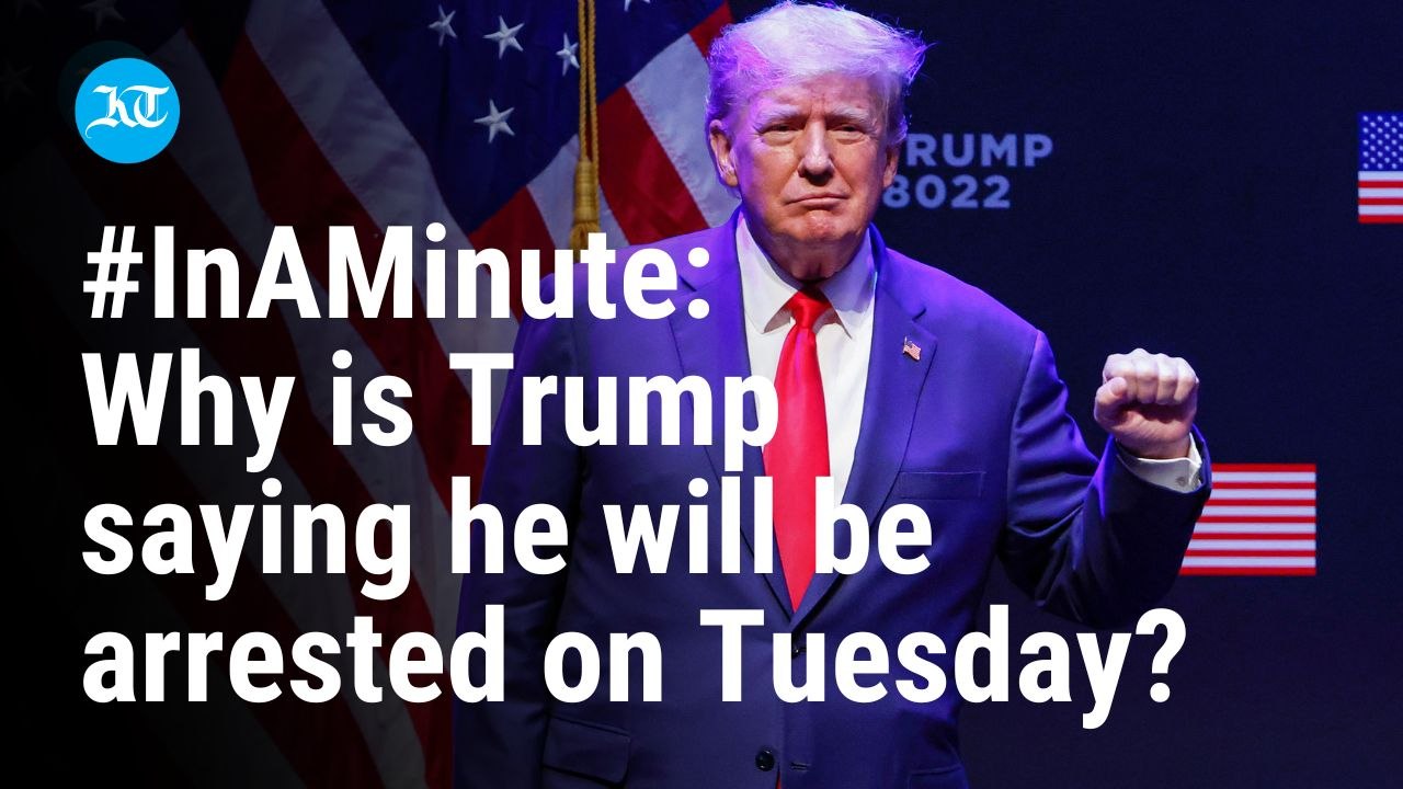 #InAMinute: Why is Trump saying he could be arrested on Tuesday?