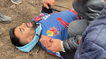 Atıyla yarışı kazandı, heyecandan yere yığıldı