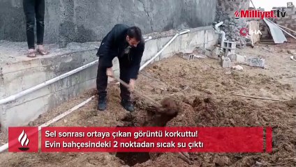 Şanlıurfa'da selden sonra iki farklı noktada kaynar su oluştu