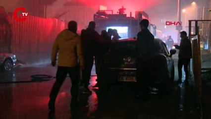 Hurdalık alanda çıkan yangın hortum deposuna sıçradı 2 araç kullanılamaz hale geldi!