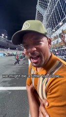 ويل سميث يشاهد سباق فورمولا 1 في جدة ودعم هذا المتسابق