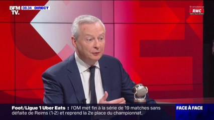 Bruno Le Maire: "La Banque de France confirme que l'inflation devrait refluer vers mi-2023"