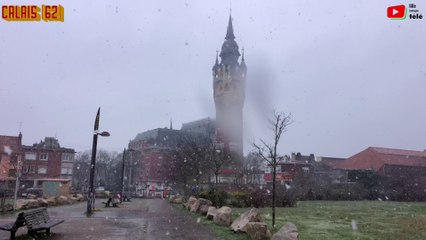 Calais  |  Petite chute de Neige |  Lille Bretagne Télé