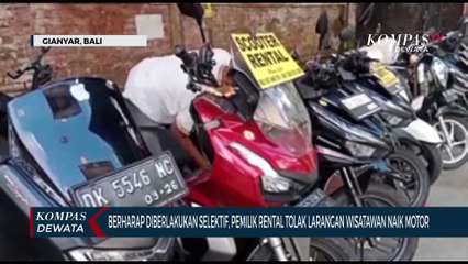 Rental Motor Tolak Larangan Wisatawan Naik Motor