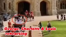 Prince George, Princess Charlotte practice with carriages for coronation procession