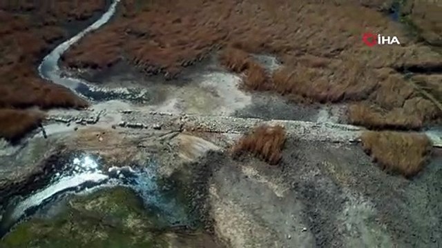 Balkan Savaşı yıllarında yapılmış! Terkos Gölü'nde sular çekilince ortaya çıktı