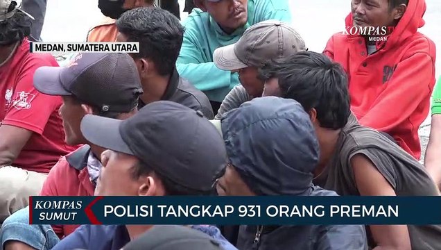 Polrestabes Medan Tangkap 931 Preman yang Resahkan Warga