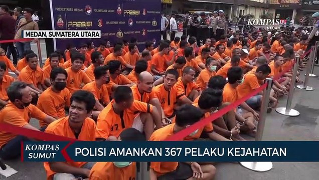 Tim Gabungan Polrestabes Medan Tangkap 367 Pelaku Kejahatan Jalanan