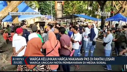 Warga Keluhkan Harga Makanan PK5 di Pantai Losari