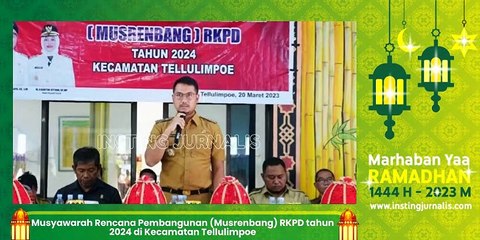 Musyawarah Rencana Pembangunan (Musrenbang) RKPD tahun 2024 di Kecamatan Tellulimpoe
