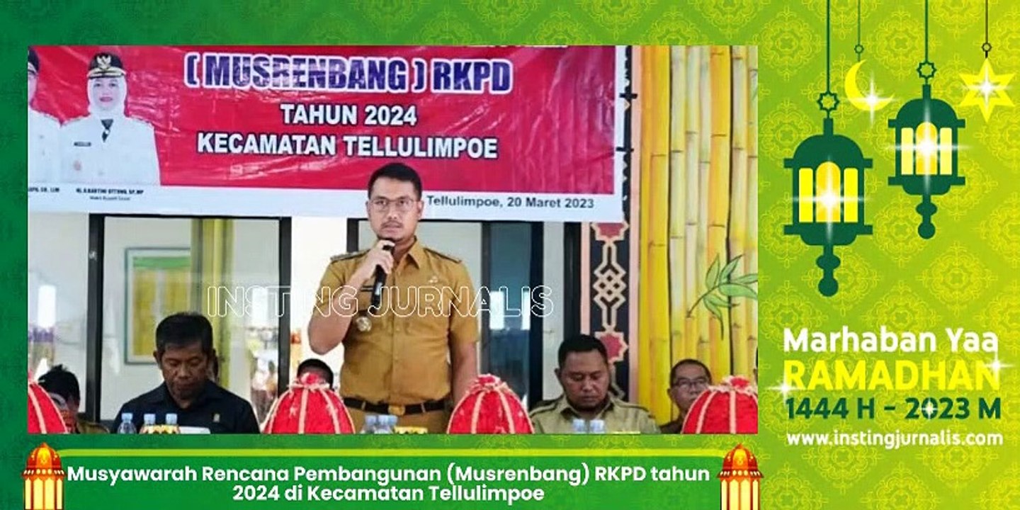 Musyawarah Rencana Pembangunan (Musrenbang) RKPD tahun 2024 di Kecamatan Tellulimpoe