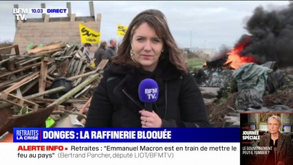Retraites: la grève dans la raffinerie de Donges en Loire-Atlantique se poursuit