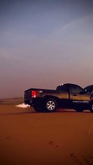 Toyota pickup  exhaust flame