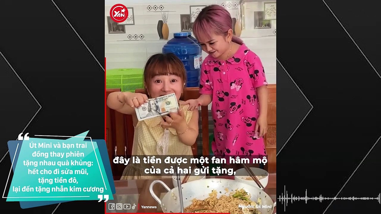 Út Mini và bạn trai đồng giới thay nhau tặng quà khủng: Hết cho đi sửa mũi đến tặng tiền đô