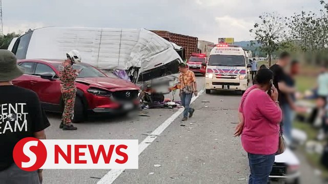 Twelve Singaporeans injured in crash on NSE near Pagoh