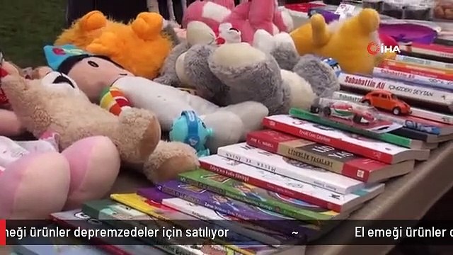 El emeği ürünler depremzedeler için satılıyor